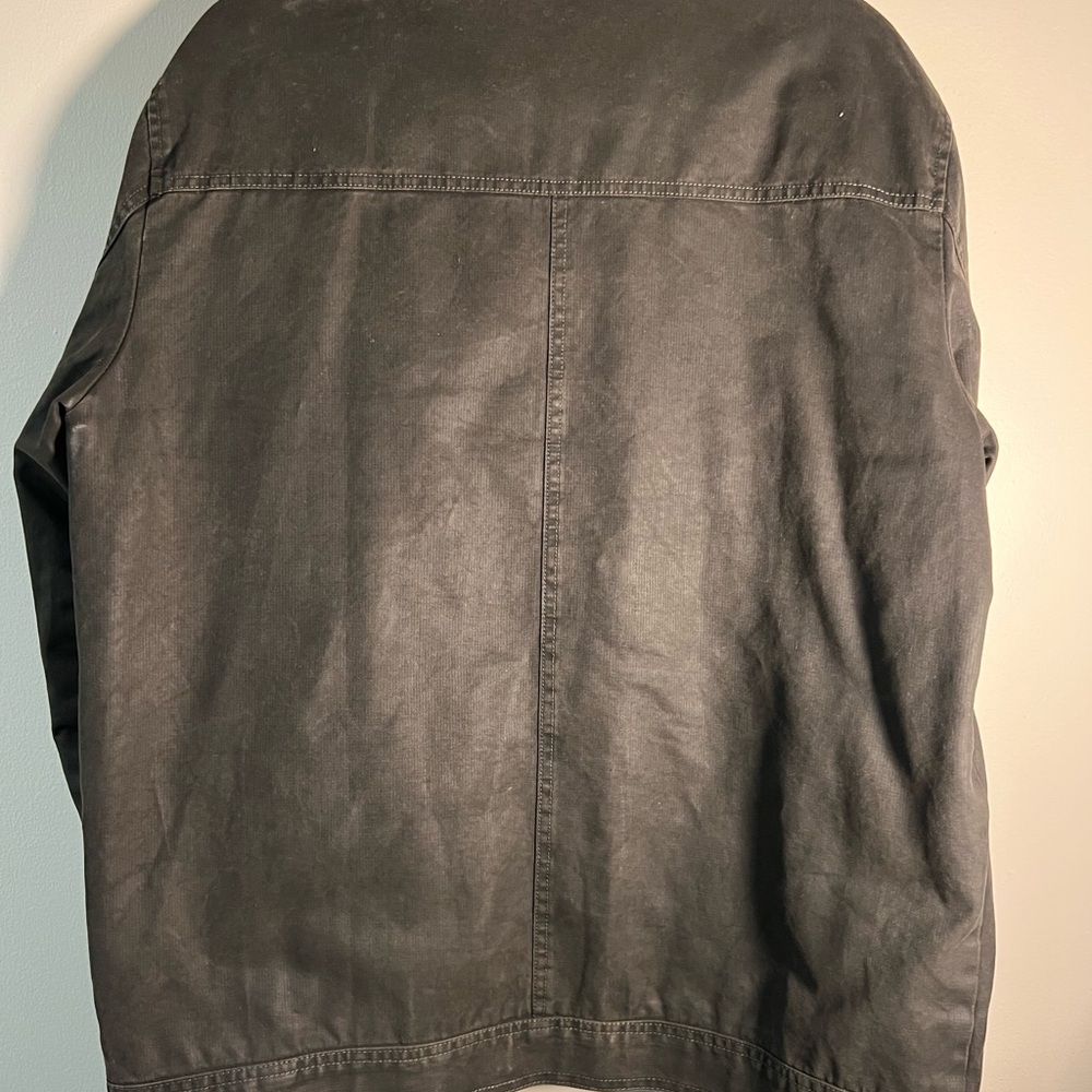 Rodd & Gunn The Jack Men's Coated Cotton Motorcycle Jacket-Large - Bracken - Picture 6 of 8
